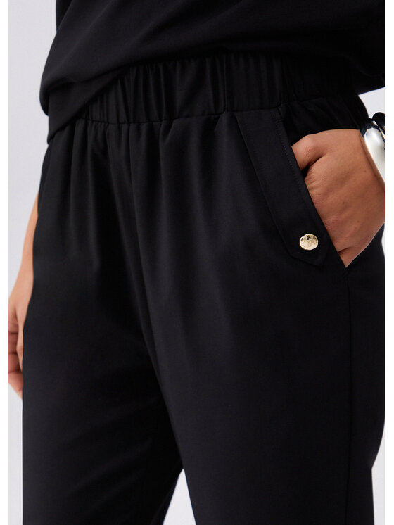 Liu Jo Liu Jo Spodnie materiałowe TA6255TS92222222 Czarny Regular Fit