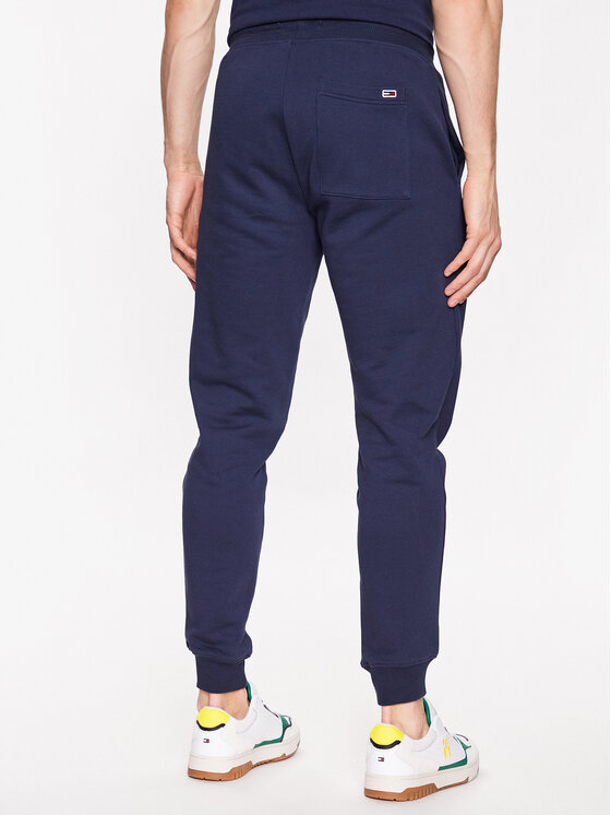 Tommy Jeans Tommy Jeans Spodnie dresowe Entry Graphic DM0DM16337 Granatowy Slim Fit