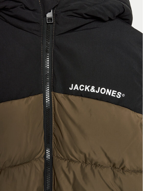 Jack&Jones Junior Jack&Jones Junior Zimska jakna Canteen BlockIing 12258878 Rjava Regular Fit