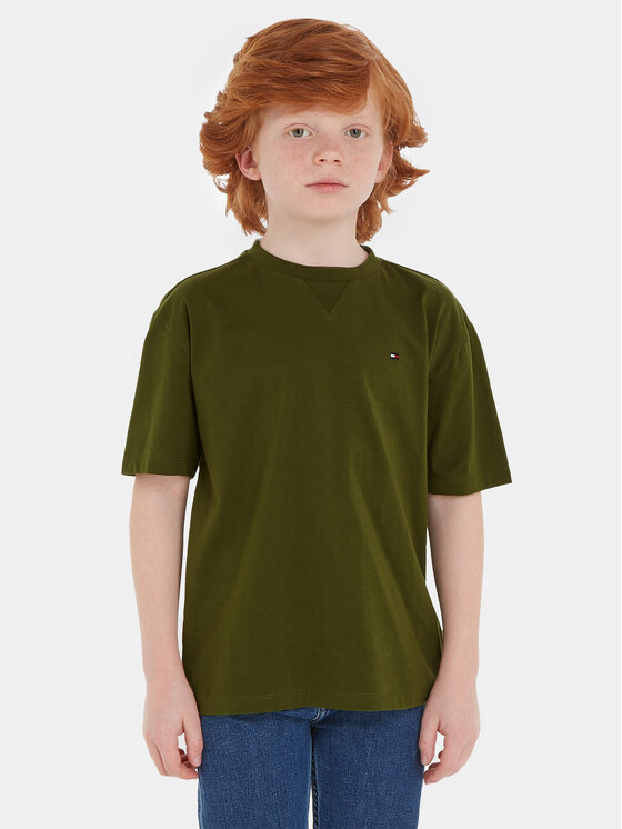 T shirt tommy hilfiger vert sales