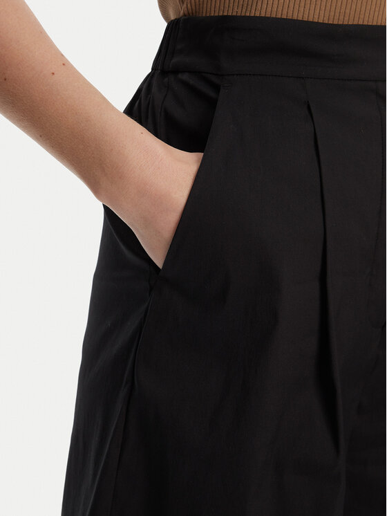 Max Mara Beachwear Max Mara Beachwear Bermuda püksid Sultano 2516141019 Must Relaxed Fit