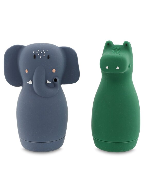 Zabawka Trixie Baby, Kolorowy, Zabawki do kąpieli miękkie zwierzątka do ściskania - Słoń i Krokodyl