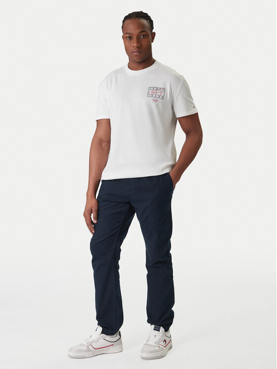 Tommy Jeans Tommy Jeans Tricou DM0DM22319 Écru Regular Fit