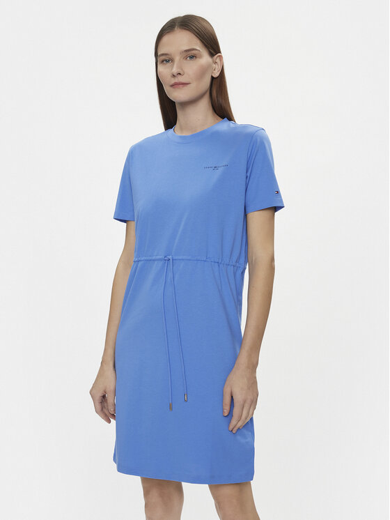 Tommy Hilfiger Tommy Hilfiger Повсякденна сукня 1985 WW0WW40734 Голубий Regular Fit