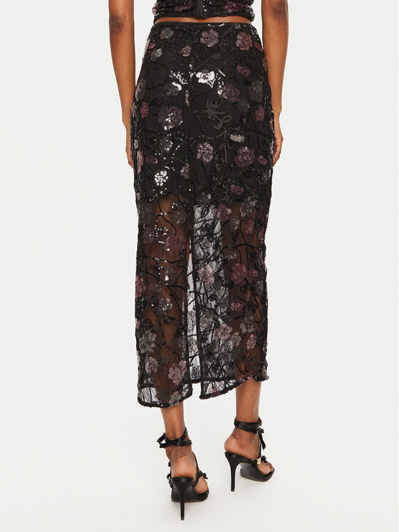ROTATE ROTATE Gonna maxi 113310100 Nero Regular Fit