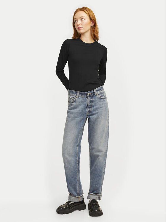 JJXX JJXX Majica Celine 12258414 Crna Slim Fit