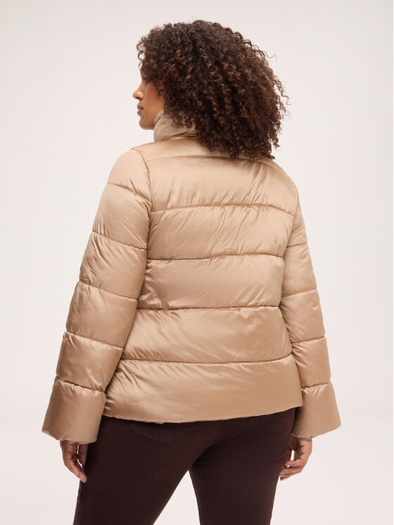 Fiorella Rubino Fiorella Rubino Kurtka puchowa F038T001588N008 Kremowy Over Fit