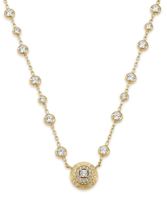 Guess Guess Naszyjnik JUBN06 283JW Złoty