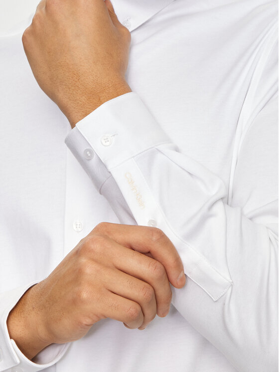 Calvin Klein Calvin Klein Cămașă K10K113339 Alb Slim Fit