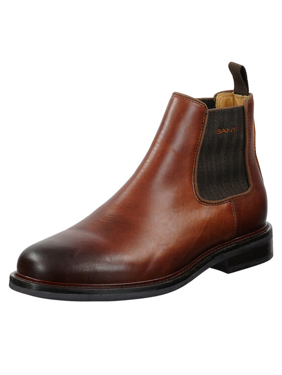 Gant Gant Kotníková obuv s elastickým prvkem 31651089 Hnědá