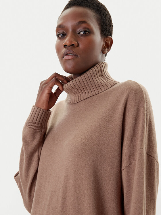 Liu Jo Sport Liu Jo Sport Rollkragenpullover TF5179 MS026 Braun Regular Fit