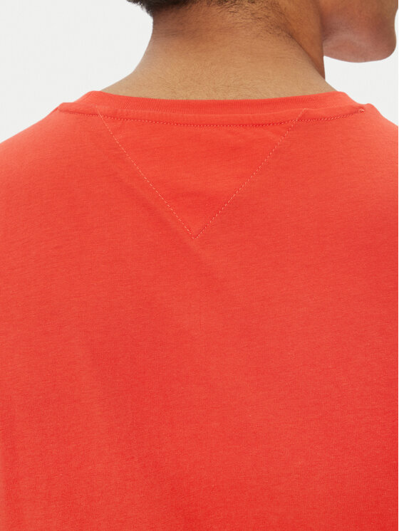 Tommy Jeans Tommy Jeans T-shirt Essential DM0DM20740 Narančasta Slim Fit