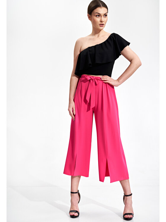 FIGL FIGLFIGL Pantaloni da donna M860 Rosa Regular Fit
