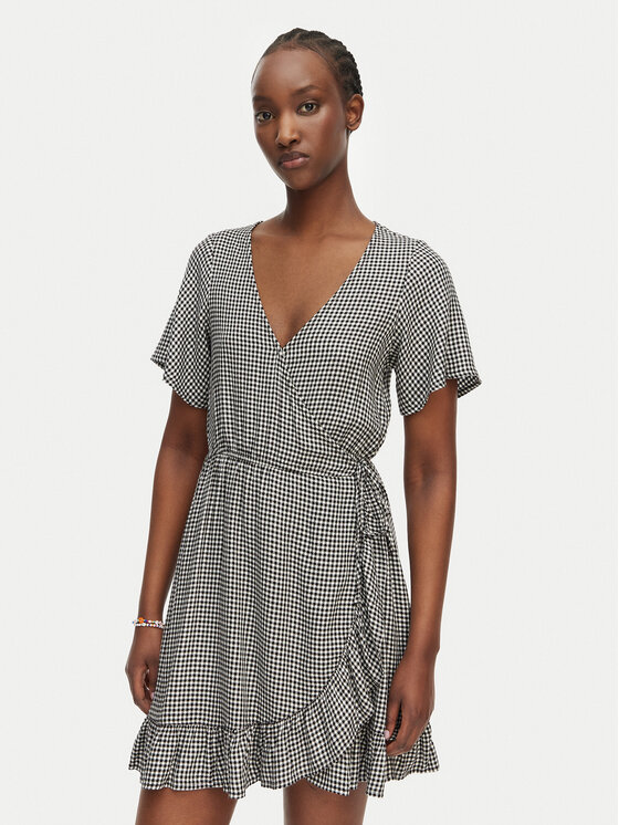 Roxy Rochie de zi Zenith Wrap ERJWD03876 Negru Regular Fit