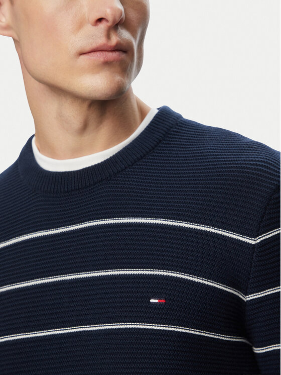 Tommy Jeans Tommy Jeans Džemperis DM0DM23384 Tumši zils Slim Fit