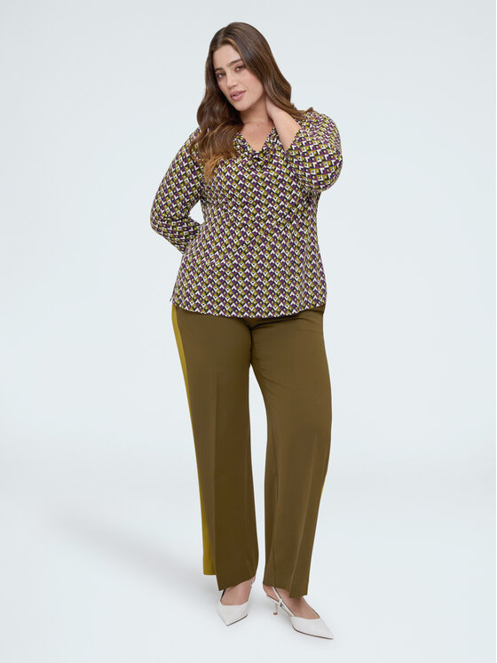 Fiorella Rubino Fiorella Rubino Bluzka G0ACL009159N0V9 Czarny Slim Fit