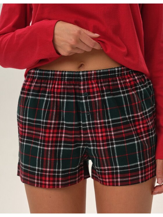 Henderson Henderson Piżama 41898 Czerwony Regular Fit