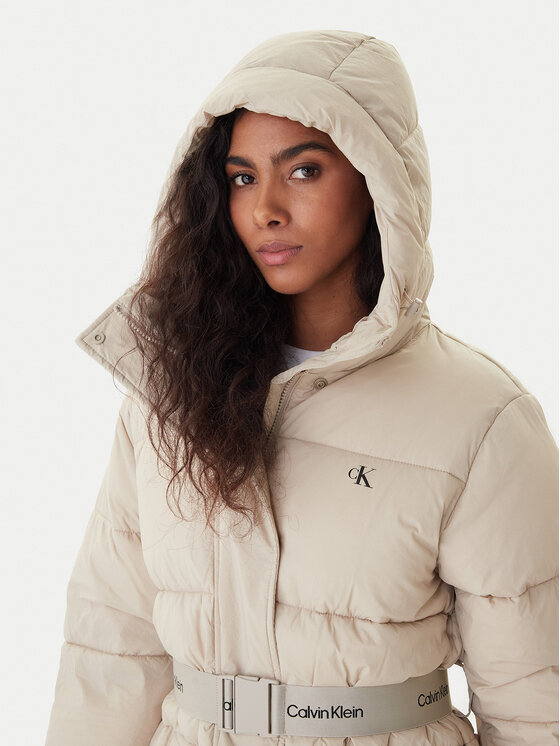 Calvin Klein Jeans Calvin Klein Jeans Зимно яке LV047D507G Бежов Regular Fit