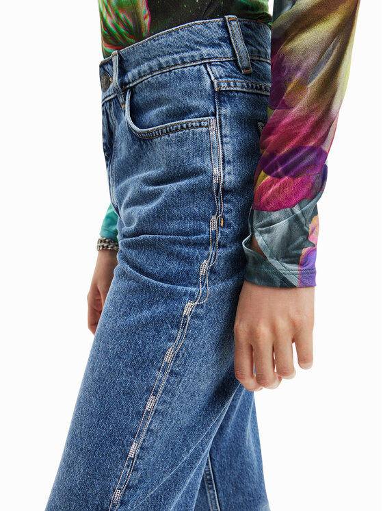 Desigual Desigual Jeans Mayo 23SWDD36 Blau Mom Fit