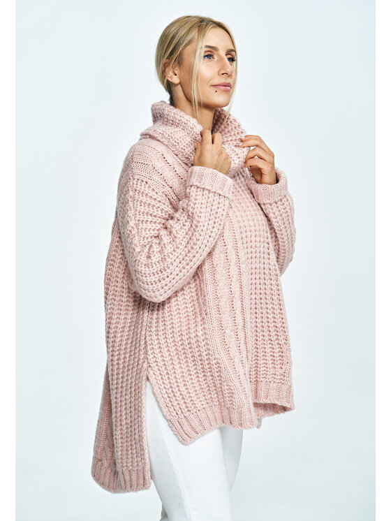 FIGL FIGLFIGL Maglione M892 Rosa Oversize
