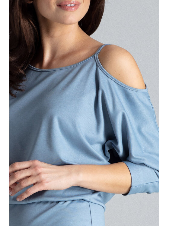 Lenitif Lenitif Vestito K479 Blu Regular Fit