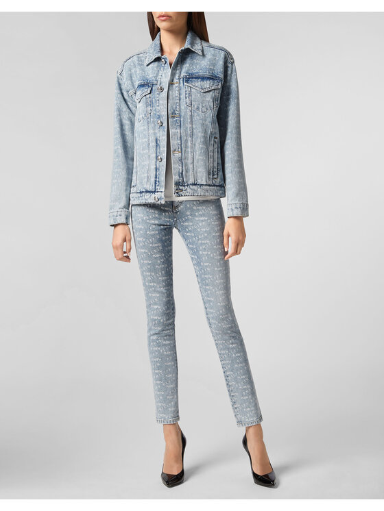 PHILIPP PLEIN PHILIPP PLEIN Jeansy 22051 Niebieski jasny Slim Fit
