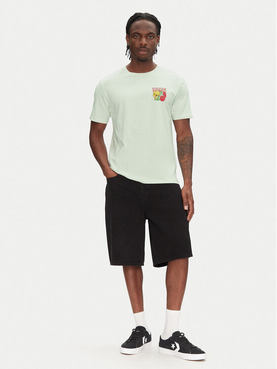 Volcom Volcom T-krekls Tooflow A3512551 Zaļš Classic Fit