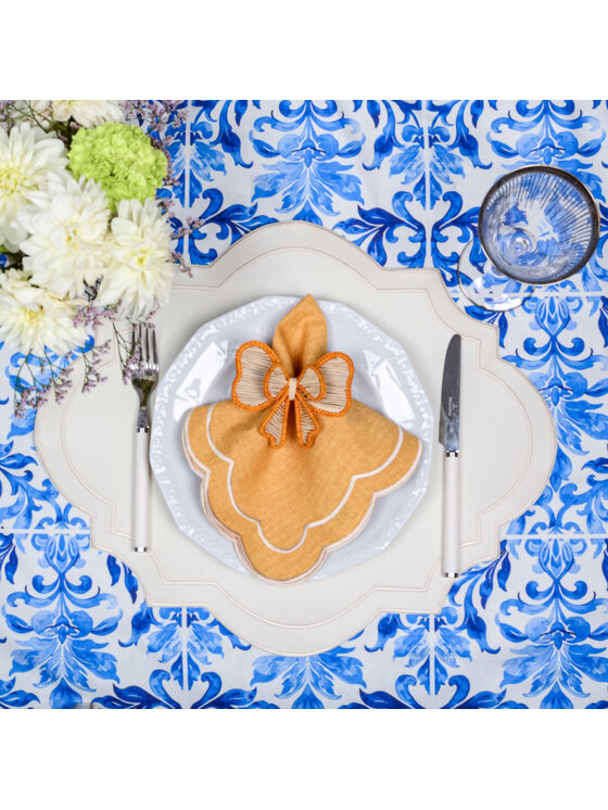 Roseberry Home Roseberry Home Obrus Majolica Blue Niebieski
