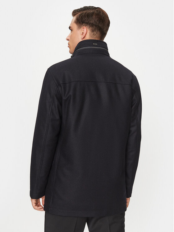 BOSS Boss Vuneni kaput H-Camron-234 50502267 Tamnoplava Relaxed Fit