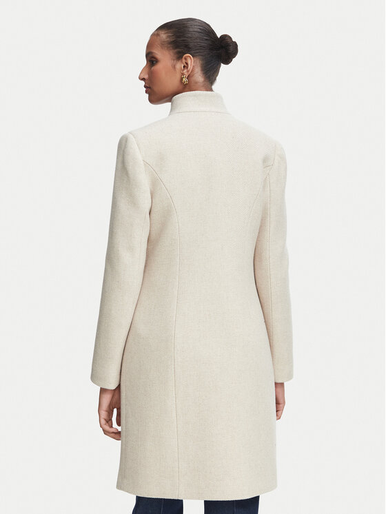 Rinascimento Rinascimento Cappotto di lana CFC0131076003 Beige Regular Fit