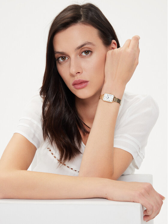 Daniel Wellington 腕時計 Quadro Roman Numerals 5- DW00100688 Quadro Roman Numerals 5-Link Gold | DW