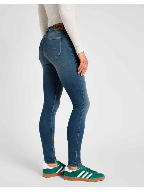 Lee Lee Jeansy FOREVERFIT Niebieski Skinny Fit