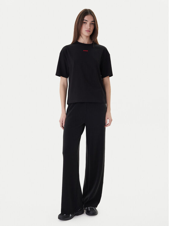 HUGO Hugo T-särk 50490593 Must Relaxed Fit