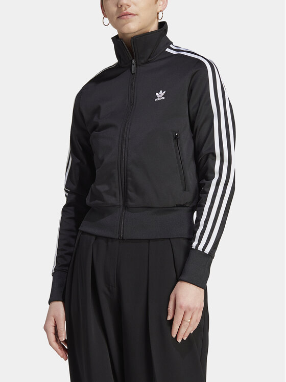 adidas adidas Bluză adicolor Classics Firebird IL8764 Negru Regular Fit