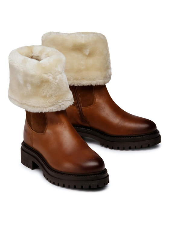 Geox Geox Polokozačky D Iridea M D04HRM 02246 C6001 Hnědá