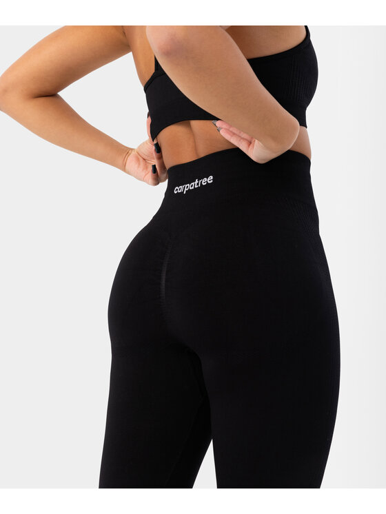 Carpatree Carpatree Legginsy Blaze leggings Czarny Fitted Fit