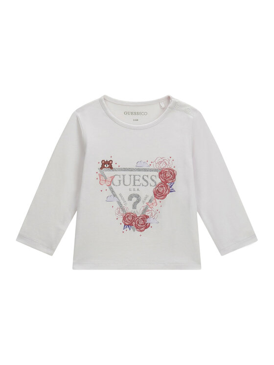 Guess Guess Bluse K6YI24 K3732 Weiß Regular Fit
