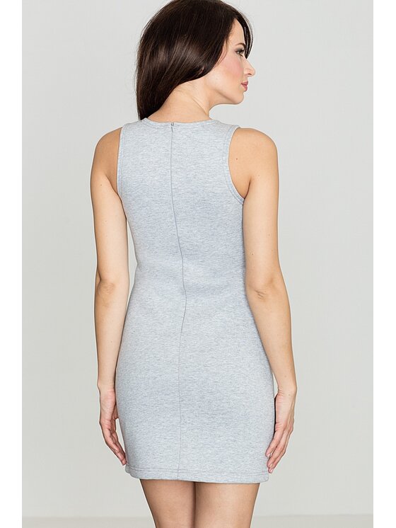 Lenitif Lenitif Vestito K243 Grigio Regular Fit
