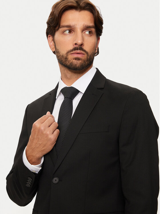 Selected Homme Selected Homme Bleizers 16092418 Melns Slim Fit
