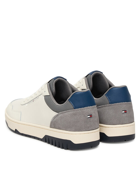 Tommy Hilfiger Tommy Hilfiger Sneakersy Th Basket Core Lite Lth/Suede FM0FM05714 Biela