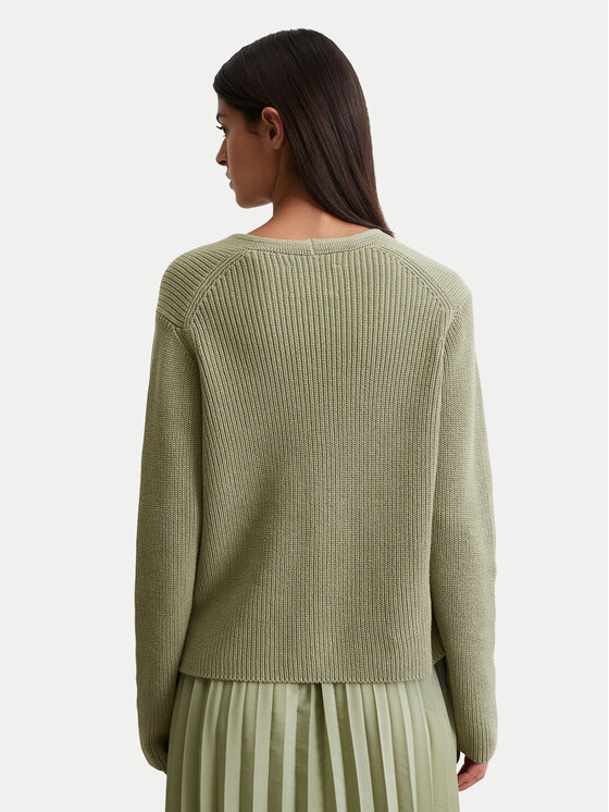 Marc O'Polo Marc O'Polo Pletena jopica 506 6059 61069 Zelena Relaxed Fit