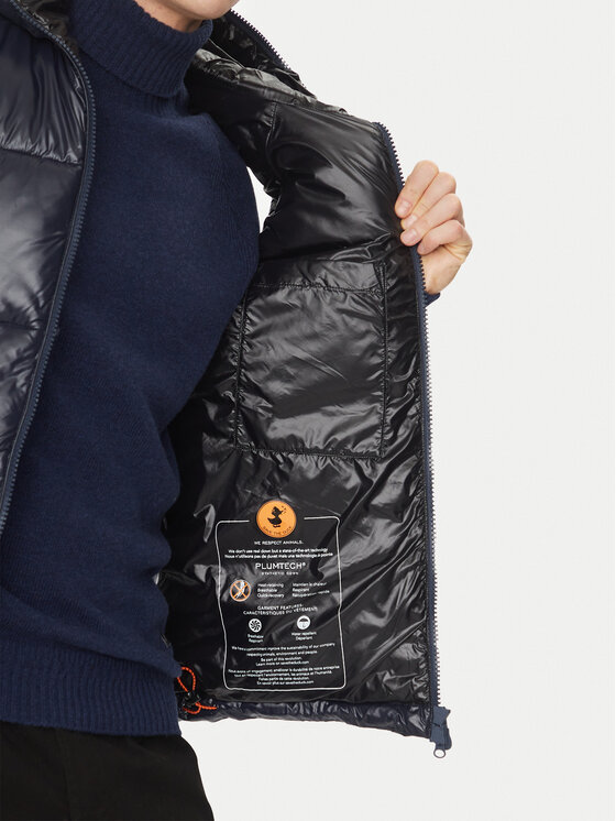 Save The Duck Save The Duck Brezrokavnik D80296M LUCK19 Mornarsko modra Regular Fit