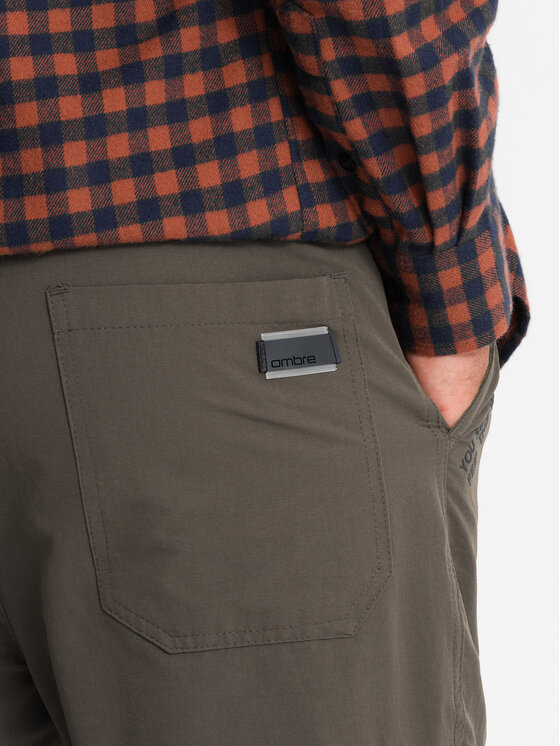Ombre Ombre Joggery OM-PAJO-0200 Khaki Regular Fit