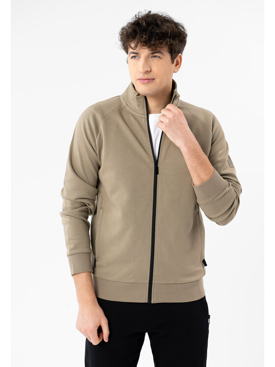 Volcano Volcano Bluza B-GUEST Beżowy Regular Fit