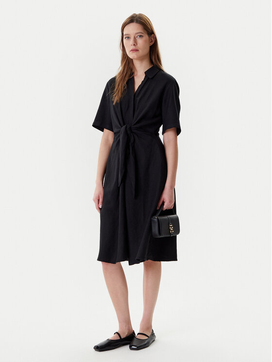 Tommy Hilfiger Tommy Hilfiger Kasdieninė suknelė WW0WW45836 Juoda Regular Fit