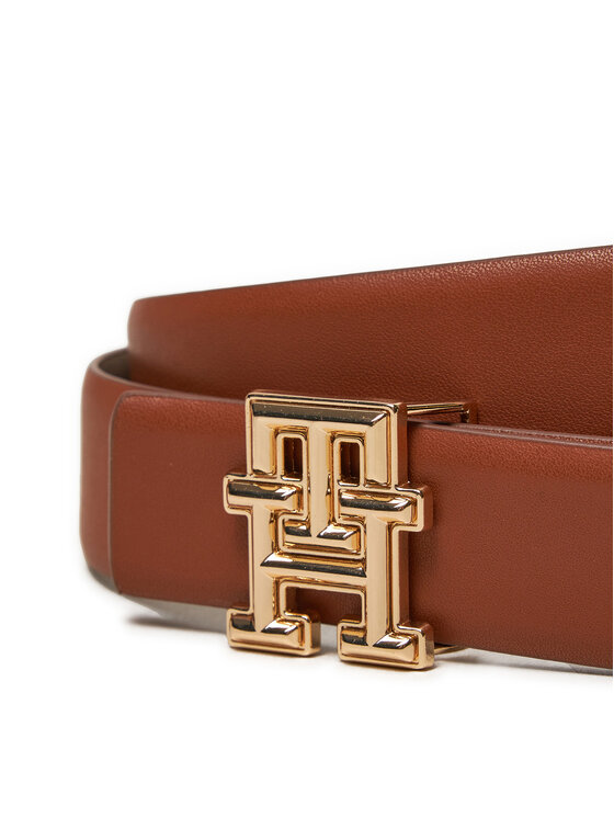 Tommy Hilfiger Tommy Hilfiger Curea de Damă Logo Rev AW0AW16604 Maro