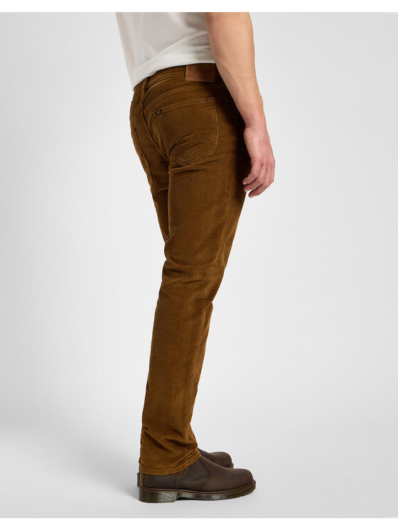 Lee Lee Pantaloni di tessuto DAREN ZIP FLY Marrone Regular Fit
