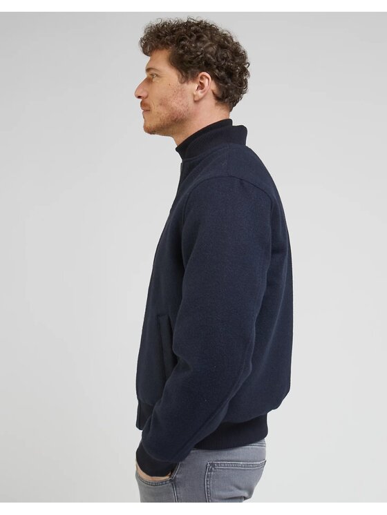 Lee Lee Kurtka bomber Wool Bomber Jacket Niebieski Regular Fit