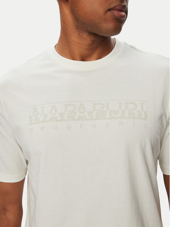 Napapijri Napapijri T-shirt S-Bollo SS 3 NP0A8BAF Bianco Regular Fit