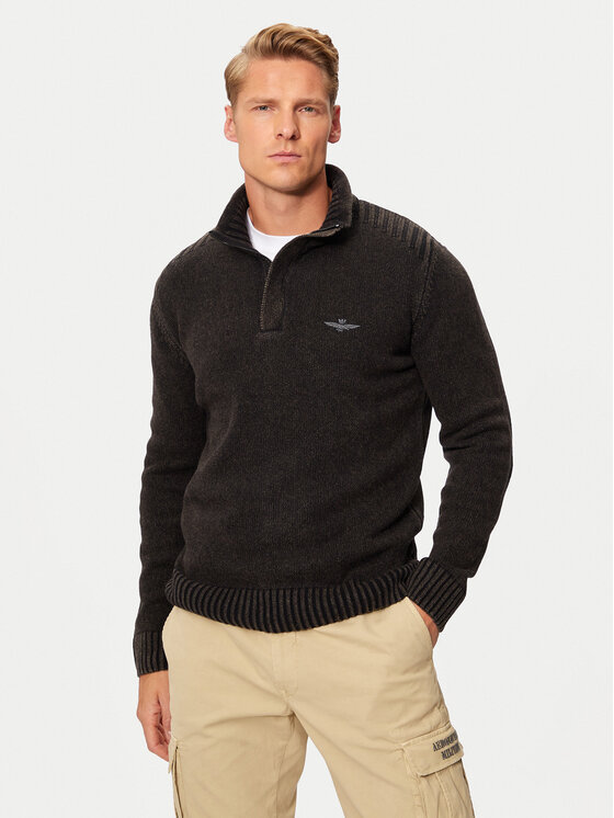 Aeronautica Militare Aeronautica Militare Пуловер 242MA1528L545 Сив Regular Fit